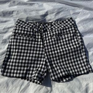 Anthropologie Black & White Gingham Shorts – Size 26